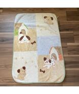 Plush Fleece Toddler Baby Blanket With Four Puppies On It - $60.02 CAD