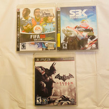 PS3 3 Game Lot for Playstation 3 Batman, S3K Superbike &amp; FIFA 08 - £8.50 GBP