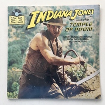 Indiana Jones and the Temple of Doom SEALED 7&#39; Vinyl Record/Book - £51.68 GBP