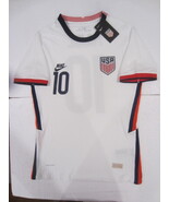 Christian Pulisic #10 USA USMNT Match Slim White Home Soccer Jersey 2020... - $85.00