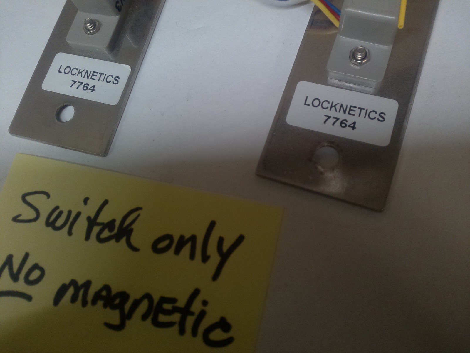 (2) NEW LOCKNETICS 7764 MAGNETIC DOOR POSITION SWITCH / CONCEALED FLUSH ...