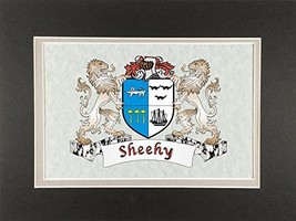 Sheehy Irish Coat of Arms Print - Frameable 9&quot; x 12&quot; - $19.55