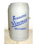 Brauerei Wimmer Bruckberg 1L Masskrug German Beer Stein - £15.94 GBP