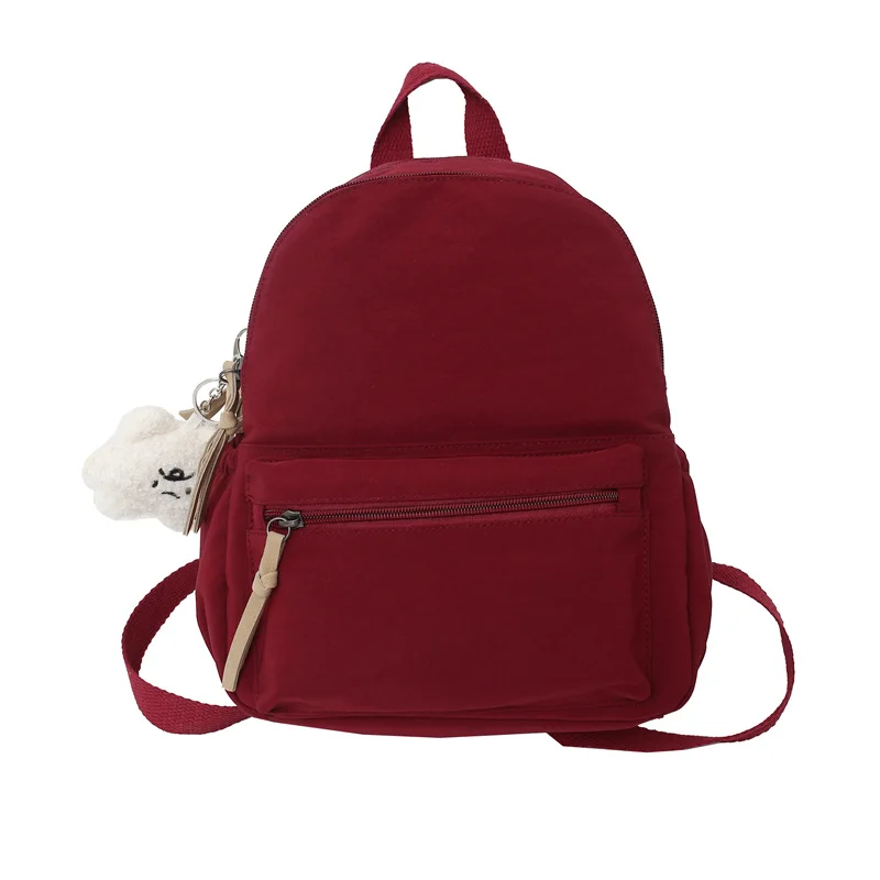 Summer New Nylon Mini Women Backpack Cute Pendant School Bag for Girls Waterproo - £53.32 GBP