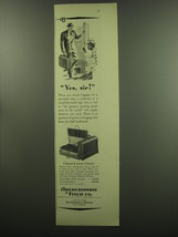 1949 Abercrombie &amp; Fitch Colonel &amp; Little Colonel Luggage Ad - Yes, Sir! - £14.78 GBP