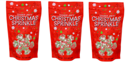 3x Trader Joes Christmas Sprinkles 3.5oz ea NO ARTIFICAL DYES Dye Free 08/2025 - £27.32 GBP