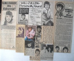WILL CULLEN ~ 16 Vintage Color, B&amp;W Clippings, Articles, Pin-Ups from 19... - £5.22 GBP