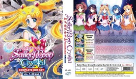 Dvd Anime~Doppiato In Inglese~Sailormoon Crystal Stagione 1-3(Fine 1-39)... - £19.00 GBP