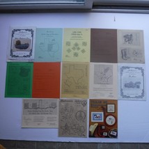 Vintage Cross Stitch Pattern Leaflets Lot of 13 Texas Theme Projects - £7.60 GBP