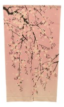 Japanese Noren Curtain Tapestry Pretty Sakura Pink Cherry Blossoms 59.25&quot;L - £36.07 GBP
