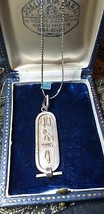 Antico ciondolo egiziano vintage in argento massiccio da 9 ct del 1900 su... - £92.04 GBP