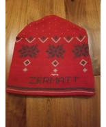 Vintage Steffner Zermatt Wool Red Beanie Winter Hat  Made In Austria Ski... - £20.19 GBP
