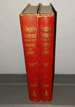 Simple Sermons from the Gospel of John Volume 1 &amp; 2 by W. Herschel Ford ... - $20.00