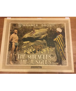 THE MIRACLES OF THE JUNGLES Vintage Movie Poster Fine Art Lithograph 1920s - €345,17 EUR
