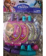 Disney Frozen Party Supplies Blowouts 8 Pack Girl Birthday Purple Anna E... - £4.36 GBP