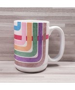 Multicolor Stripe 2010 Transit Tees 12 oz. Stoneware Coffee Mug Cup - $12.57