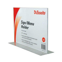Esselte Double Sided Menu/Sign Holder A4 - Landscape - £32.78 GBP