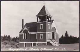Matinicus Isle, Maine RPPC 1950s - Congregational Church Real Photo Postcard - $12.25