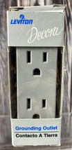 Leviton Grounding Outlet - Gray - 15A - 125V - $4.99