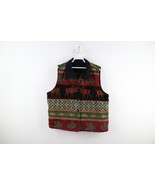 Vintage 90s Womens 2XL XXL Country Primitive Tapestry Knit Button Vest J... - $1,196.20 MXN