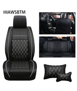HIAWSBTM 5-Seats Deluxe PU Leather Fitted vehicle seat covers for Auto T... - £70.76 GBP