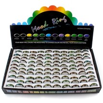 100pcs Wholesale  Change Color Mood Rings Temperature Changable Color Ri... - £37.00 GBP