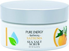 Carved Solutions Pure Energy Apothecary Sea Salt Scrub, Satsuma, 8 Ounce - $38.99