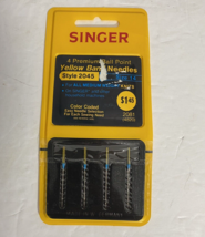 Singer Premium Ball Point Yellow Band Needles Style 2045. Size 14 Made i... - $5.48