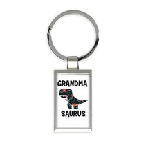 GRANDMA Saurus : Gift Keychain Birthday Dinosaur T Rex cute Family Grandmother - £6.28 GBP