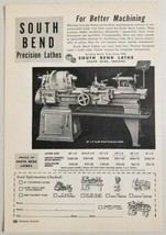 1950 Print Ad South Bend Precision Toolroom Lathes South Bend,Indiana - £8.73 GBP