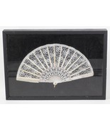 Vintage Framed Folding Fan in Shadowbox - £241.94 GBP