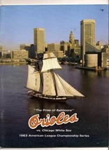 1983 ALCS Game Program White Sox @ Orioles - £42.63 GBP