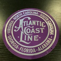 Atlantic Coast Line 11.75&quot; Round Metal Sign - $19.80