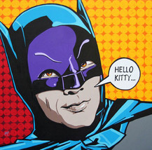 Hello Kitty 1 Lowbrow Art Canvas Giclee Print by Mike Bell 5 Sizes Comic Batman - £59.95 GBP+