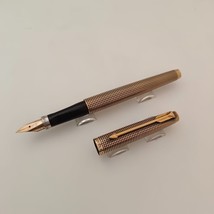 Parker 75 Vintage Vermeil Cisele Fountain Pen Made in USA - £193.87 GBP