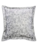 Sferra Chiara Grey Euro Sham Slate Floral 100% Cotton Sateen Jacquard It... - $771.59 MXN