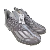 Adidas Adizero Silver Metallic Grey Football Cleats GX5414 Men&#39;s Size 10... - $57.82
