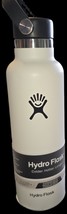 HYDRO FLASK 21 OZ. STANDARD MOUTH WHITE WATER BOTTLE Dented - $13.67 CAD