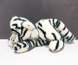 White Bengal Tiger A&amp;A Plush Stuffed Animal 10&quot; Floppy Bean Bag Toy - £15.56 GBP