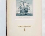 Furness Lines Fort Townshend Menu 1939 Signatures Santa Maria Cover - $27.72