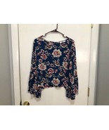 Jack by BB Dakota Womens Top Shirt SZ Medium Gorgeous Bell-Sleeve Button... - €8,58 EUR
