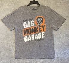 Gas Monkey Garage Dallas Texas TV Car Show Gray L T-shirt - £6.99 GBP