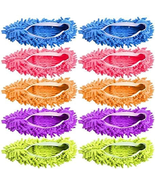 Mop Slippers Shoes 5 Pairs (10 pcs) - Microfiber Cleaning House Floor Tools - $199.53 MXN