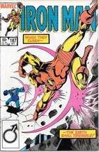 Iron Man Comic Book #187 Marvel Comics 1984 Fine+ New Unread - £1.96 GBP