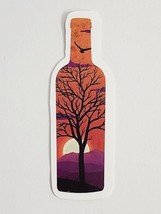 Bottle Shaped Sticker Decal with Silhouetted Tree and Birds Sticker Deca... - £2.03 GBP