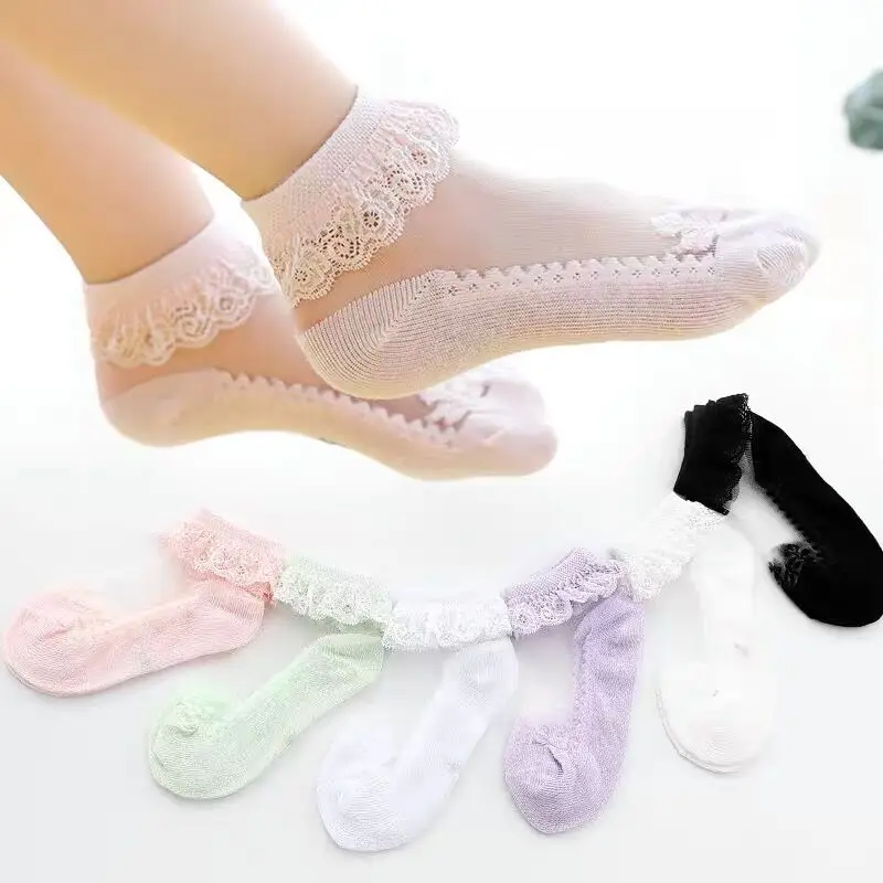 Play 3pairs/Lot  Baby Girls Socks Princess Play Cotton Lace Socking Soft Ruffled - $29.00