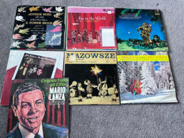 VINTAGE Lot Of 7 CHRISTMAS Holiday Vinyl LP RECORD ALBUMS CLASSICS MUSIC... - $17.50