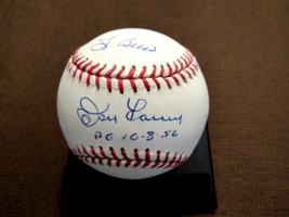 Don Larsen Yogi Berra Pg 10-8-56 Yankees Hof Signed Auto Oml Baseball Steiner - £295.92 GBP