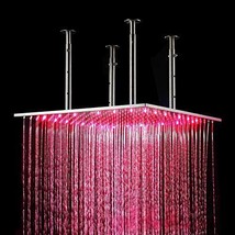 Cascada 20 Inch Luxury Large Square LED Rain Bathroom Shower head - £289.42 GBP