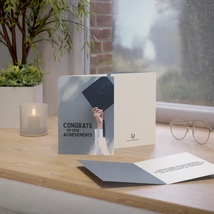 Digital Graduation Greeting Card - Congratulations On Your Achievements - $3.99